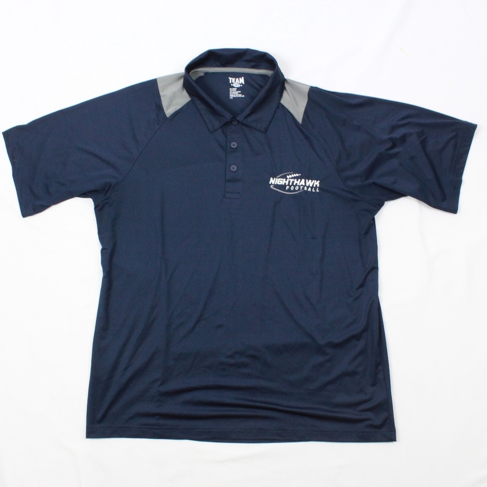 NIGHTHAWK Football Polo Shirt Navy Performance